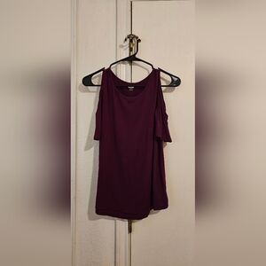 Cold Shoulder Top - Purple
